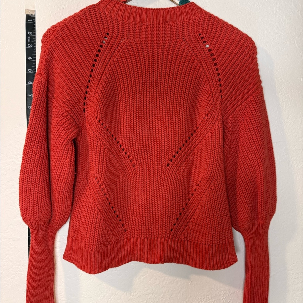 NWT JOIE‎ Landyn Cotton Cashmere Pointelle Sweater - Desert Rose - Size S - Picture 3 of 8